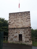 Der Wasserturm, er diente in zweiter Funktion als Brunnen zur Wasserversorgung der Oberstadt.