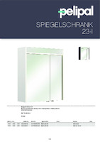 catalog illustration Mirror cabinet 23