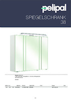 catalog illustration Mirror cabinet 38