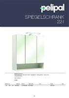 catalog illustration Mirror cabinet 22