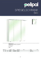 catalog illustration Mirror cabinet 54