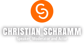 Christian Schramm: Redner, Moderator und Schauspieler