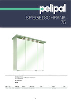 catalog illustration Mirror cabinet 75